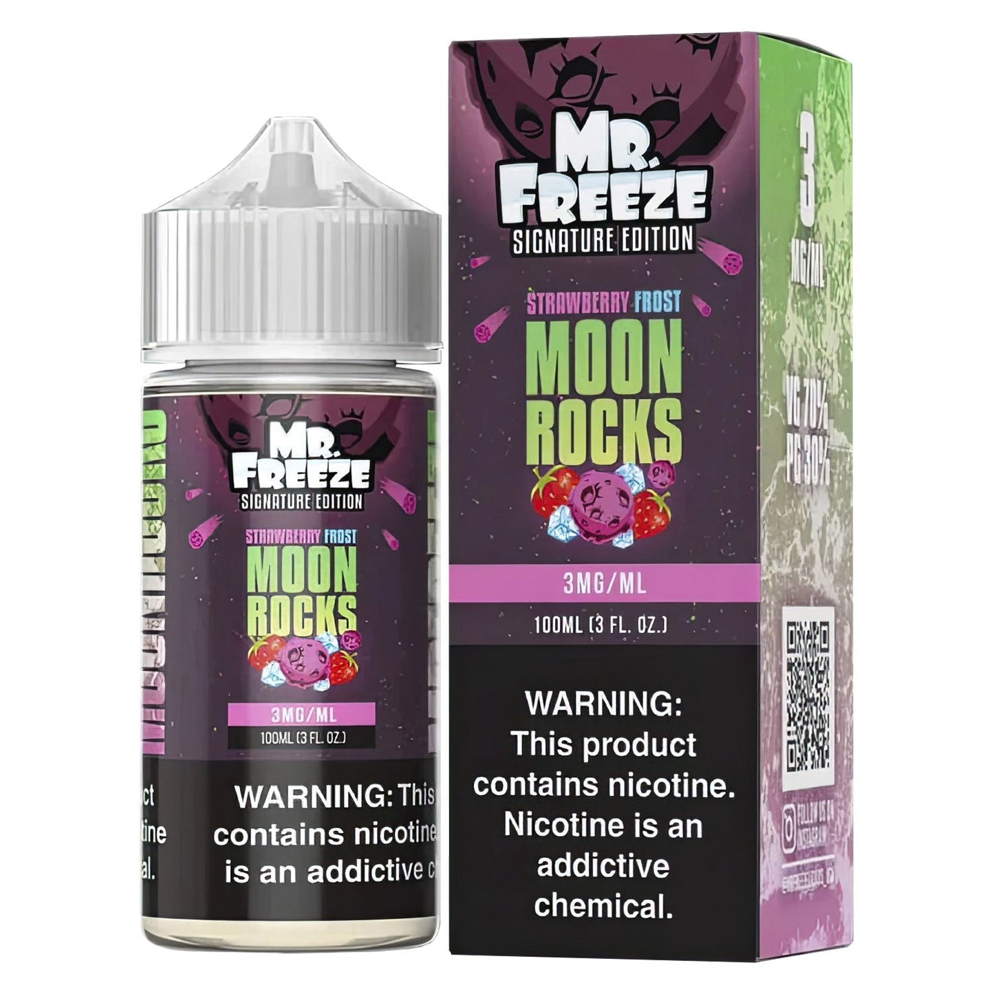 MR FREEZE - STRAWBERRY FROST MOON ROCKS - 100ml