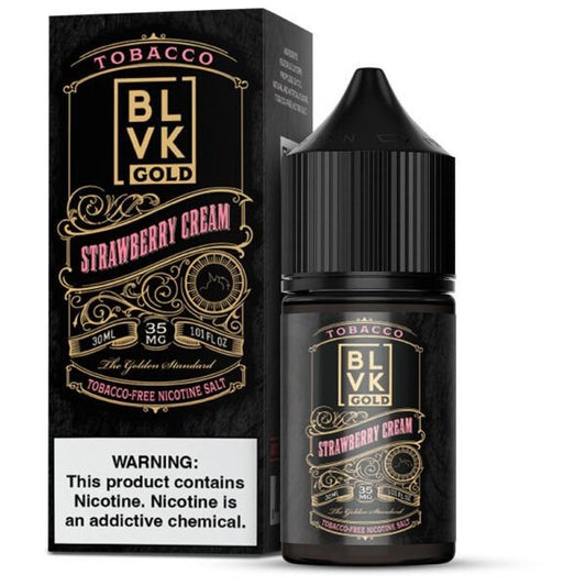 BLVK GOLD SALT  - TOBACCO STRAWBERRY CREAM - 30ml