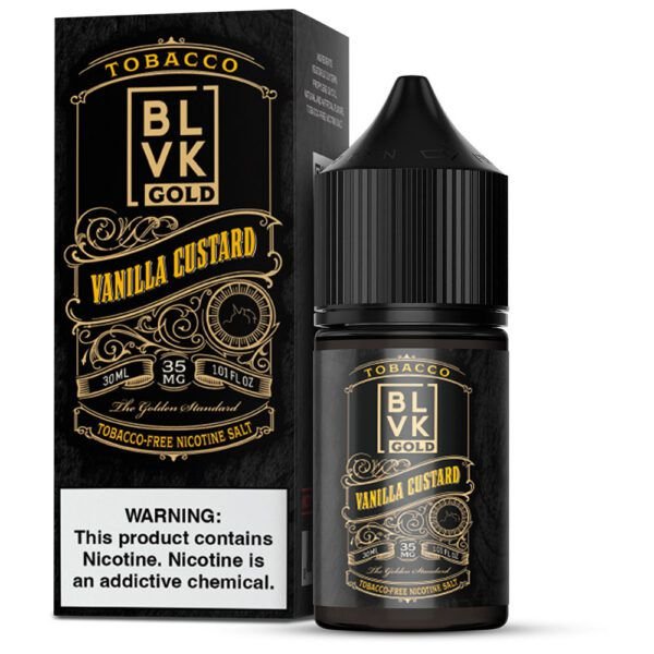 BLVK GOLD SALT  - TOBACCO VANILLA CUSTARD - 30ml