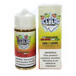 ICEBERG VAPORS - ICE GREEN APPLE RED APPLE LOW MINT - 100ml