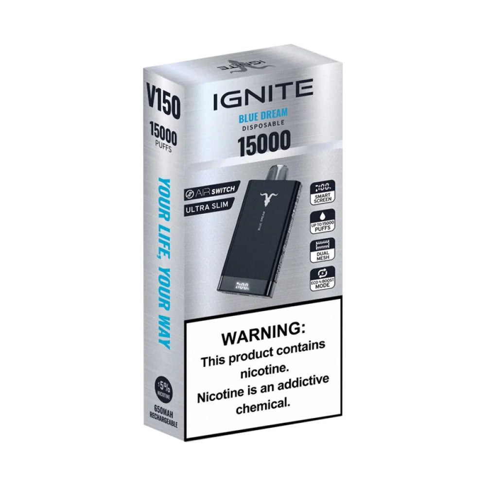 Pod Descartável Ignite V150 - 5% teor - 15.000 Puffs