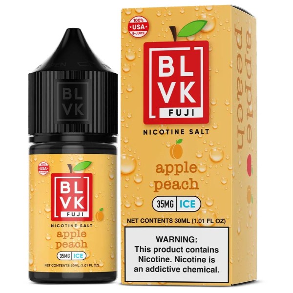 BLVK FUJI SALT - APPLE PEACH ICE - 30ml