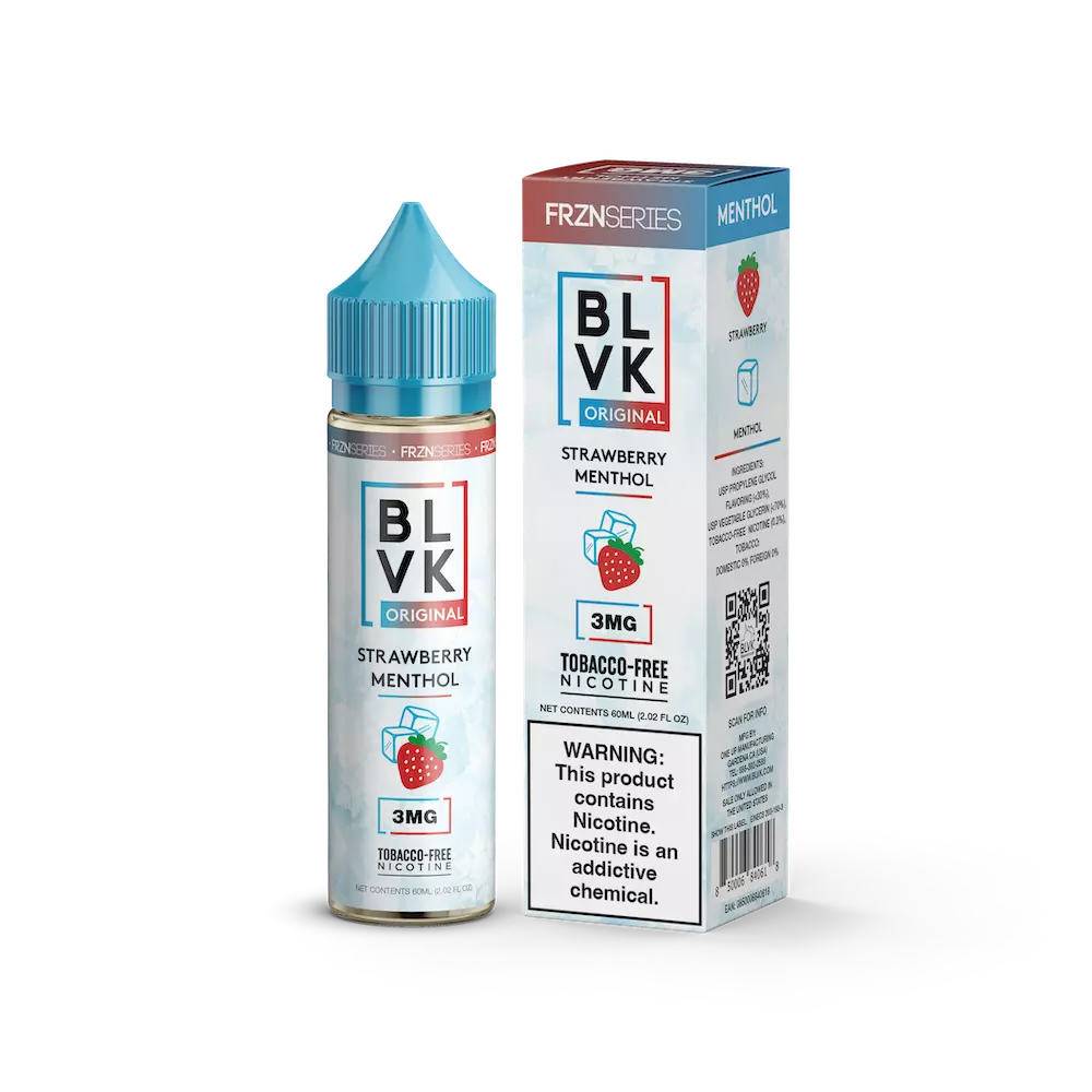 BLVK FRZN - STRAWBERRY MENTHOL - 60ml