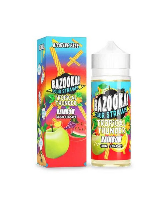 BAZOOKA - RAINBOW SOUR STRAWS - 100ml