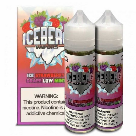 ICEBERG VAPORS - ICE STRAWBERRY GRAPE LOW MINT - 100ml